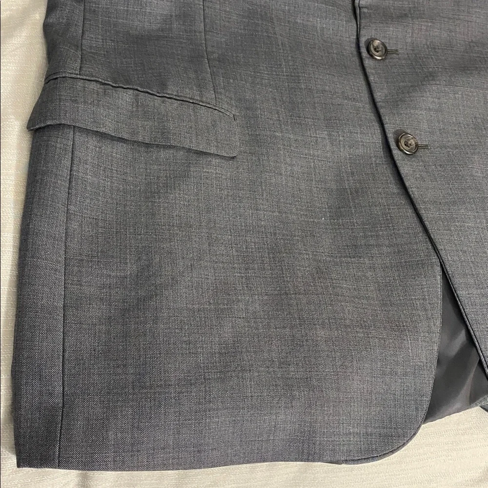 Ralph Lauren Wool Men's Gray Vintage Suit Blazer - Picture 12 of 16